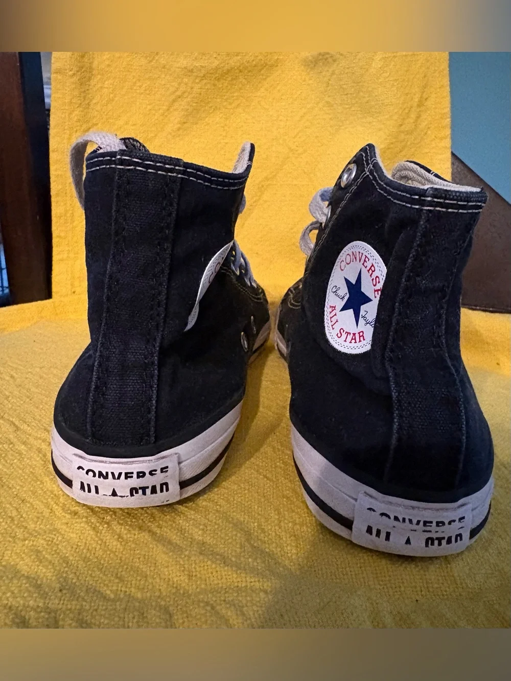 Converse Black and White High Top Sneakers